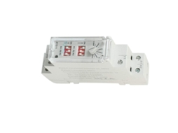 Temporizador Zys11 260v 3a 0,6s 100h para Trilho Din com Retardo e Interruptor Liga/desliga CHABERLU