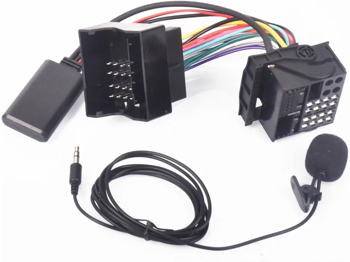 Adaptador De Música Bluetooth 50com Entrada Aux, Cabo Mp3 E Microfone, Para Ford Fusion Fiesta Focus C Max Transit Com