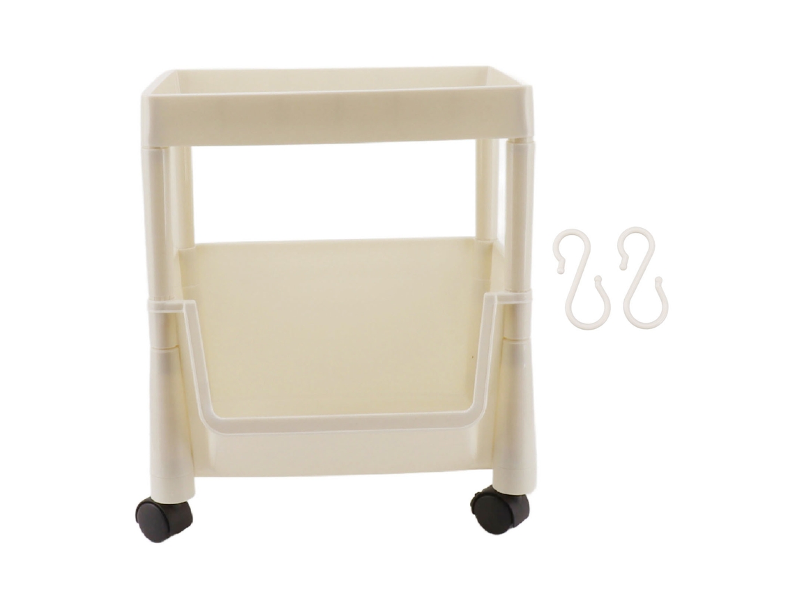 Estante Móvel Com Rodas Tampa 2 Camadas