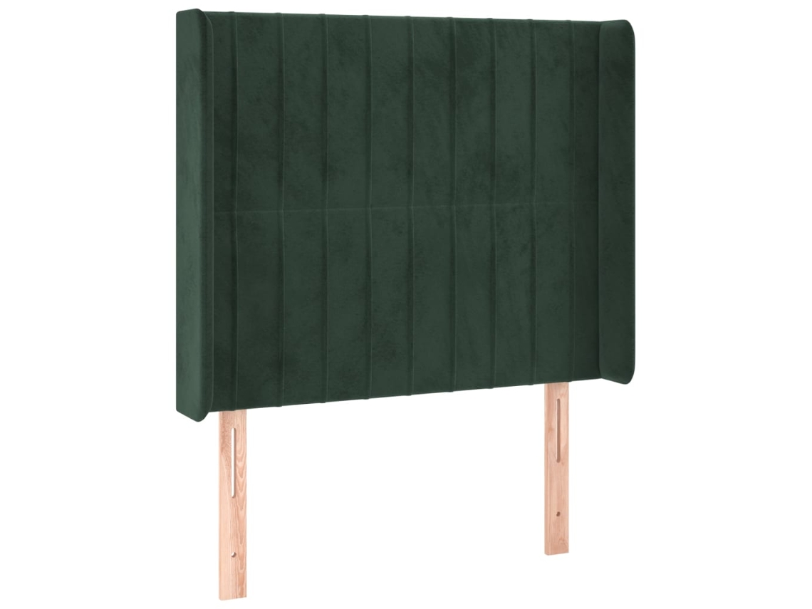 Headboard, Headboards Vidaxl Verde Veludo (93 X 16 X 118/128 Cm)
