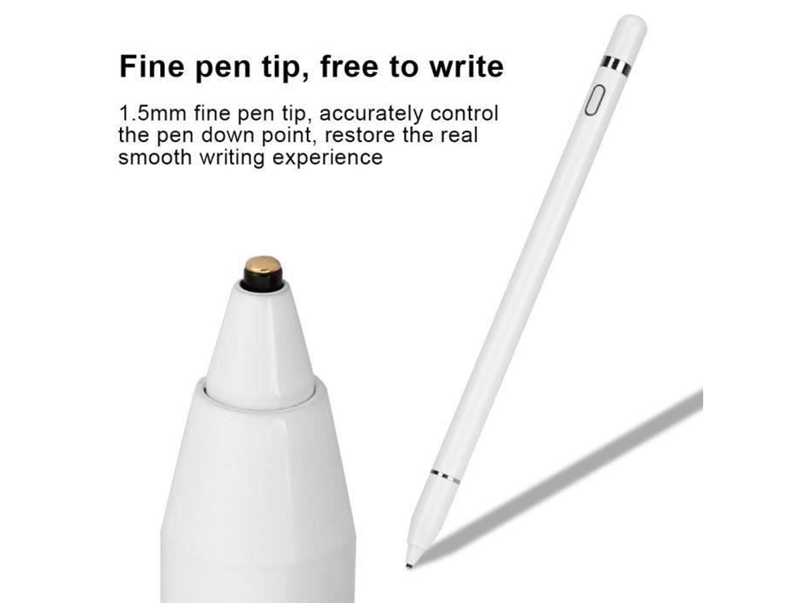 Caneta Capacitiva Shuniversal Caneta Stylus Com Tela De Toque Capacitiva Branca Ativa Para Celular - Tablet -pel