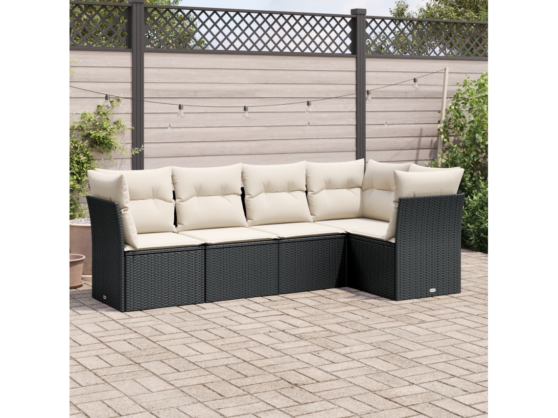 Conjunto de Sofás de Jardim HARLANV1 com Almofadas Madeira Abeto de Douglas