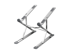 Suporte Para Portátil Com Dupla Camada E Altura Ajustável, Dobrável E Com Suporte De Resfriamento (prata) Czhhmart