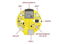 Placa De Desenvolvimento Esp32 C3 1,28 Polegadas 240x240 Ips Tela Lcd Inteligente Módulo Wifi E Bluetooth Com Toque, Revestimento Branco Slowmoose
