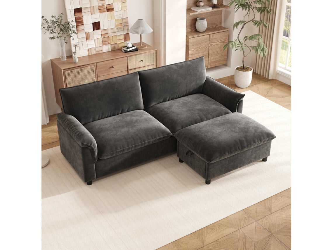 Sofá Modular Cloud, Sofá De Canto Confortável Para Sala De Estar, Design Moderno Com