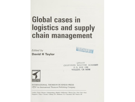 Livro Global Cases in Logistics and Supply Chain Management de David L Taylor (Inglês)