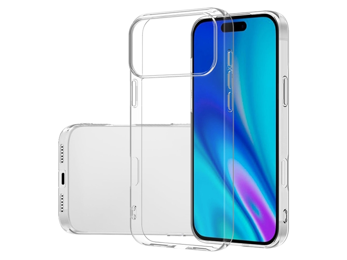 Capa Transparente Fina Em Tpu Compatível Com Iphone 17 Pro.