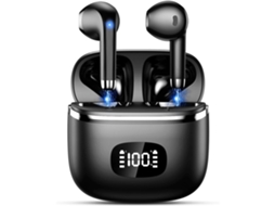 Fones de Ouvido Bluetooth MDUG com cancelamento de ruído ENC, 40h de bateria