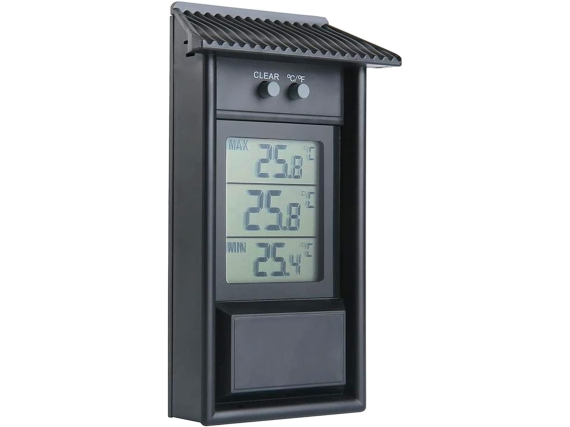 Lurelia Termómetro Ip45, Digital, Sem Fios, Ecrã Lcd, Interior/exterior, Máx./mín., A Pilhas