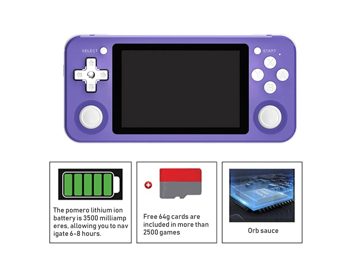 Console De Jogos Retro Open Source Com Tela Ips 3.5 Polegadas