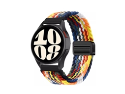 Nova Pulseira Gt6 Trançada Em Nylon Com Fecho Magnético Para Huawei Watch 5, Samsung Galaxy Watch 7, Xiaomi S4, Garmin