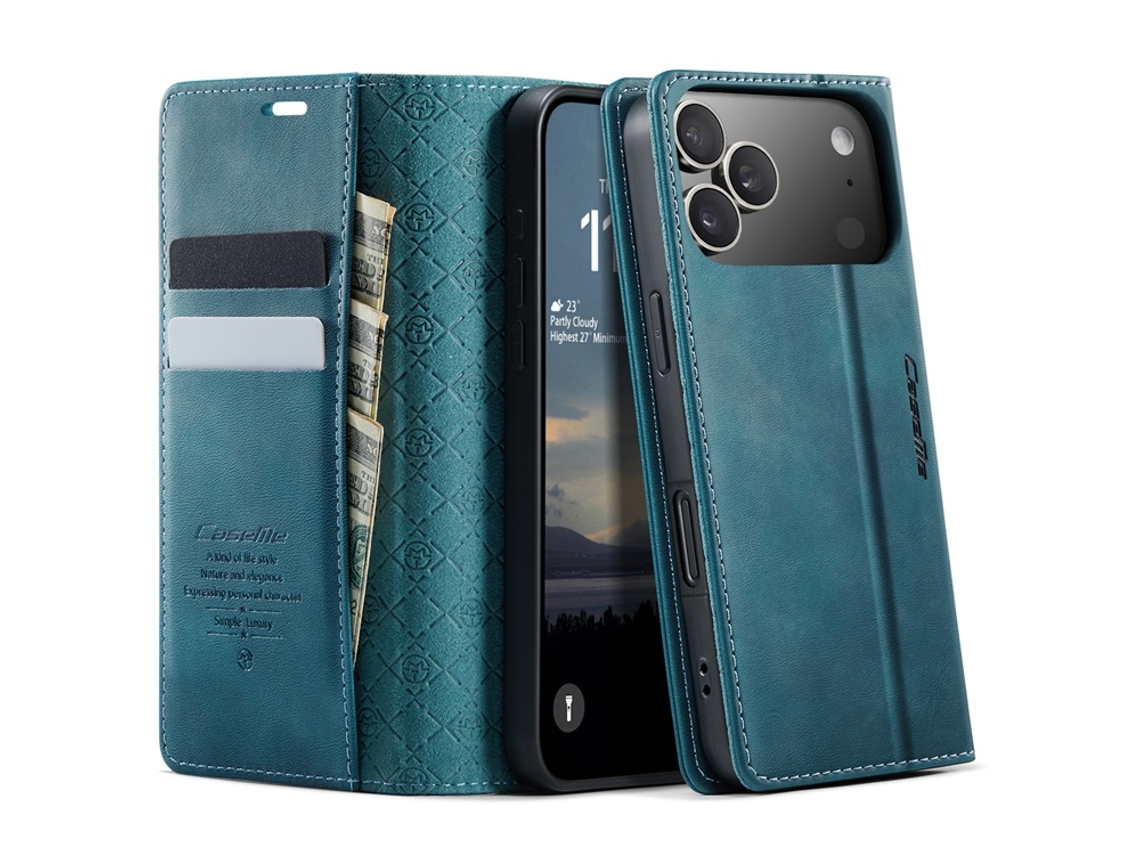 Capa Carteira Caseme Para Iphone 17 Pro Max Com Proteção Rfid 033