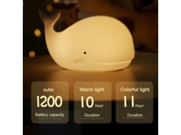 Luminária de Baleia em Silicone ZMDECQNA