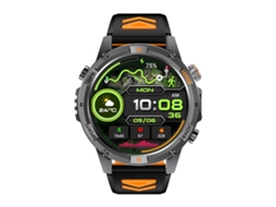 (preto/laranja) Smartwatch Esportivo Com Tela Redonda De 1,46 Polegadas, Bluetooth, Chamadas E Gps