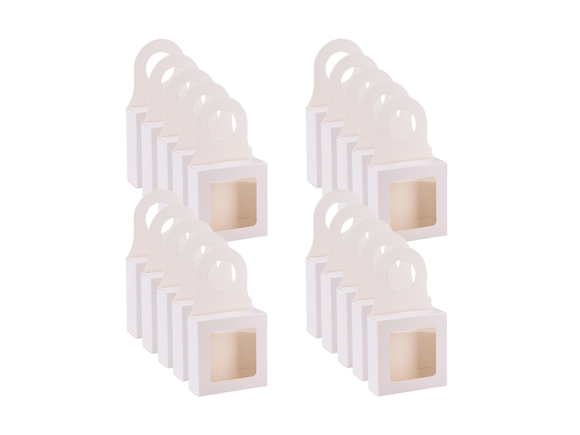 Laxiscreed Caixa De Presente Em Papel Kraft Para Garrafas De Vinho Com Porta-rosca, Pack De 25