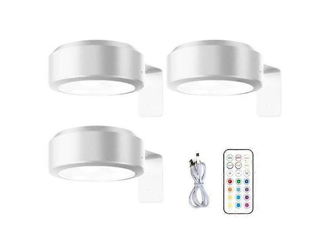 Luminária de parede Semi Fio com controle remoto, dimerizável, alimentada por bateria e BRILVIBERA 13 Core RGB Paint Light (não disponível)