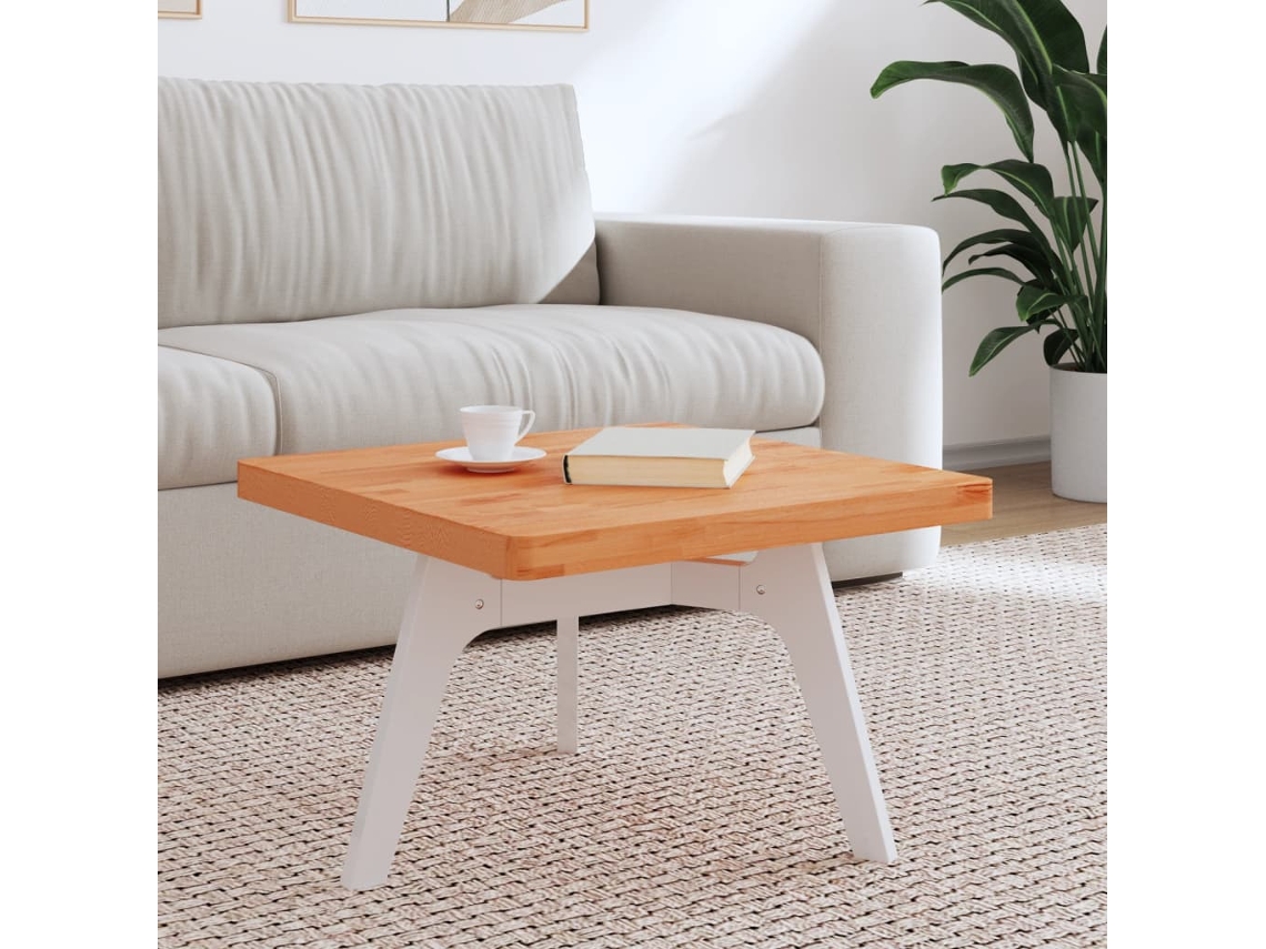 Vidaxl Tampo De Mesa Quadrado 60x60x4 Cm Madeira De Faia Maciça