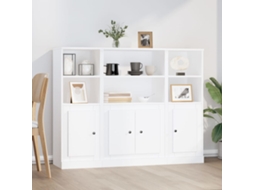 Vidaxl Aparadores Altos 3 Pcs Derivados De Madeira Branco