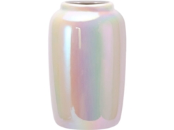 Vaso Cerâmico Decorativo 5.5 Polegadas com Esmalte de Pérola Moderno e Versátil para Sala e Jantar