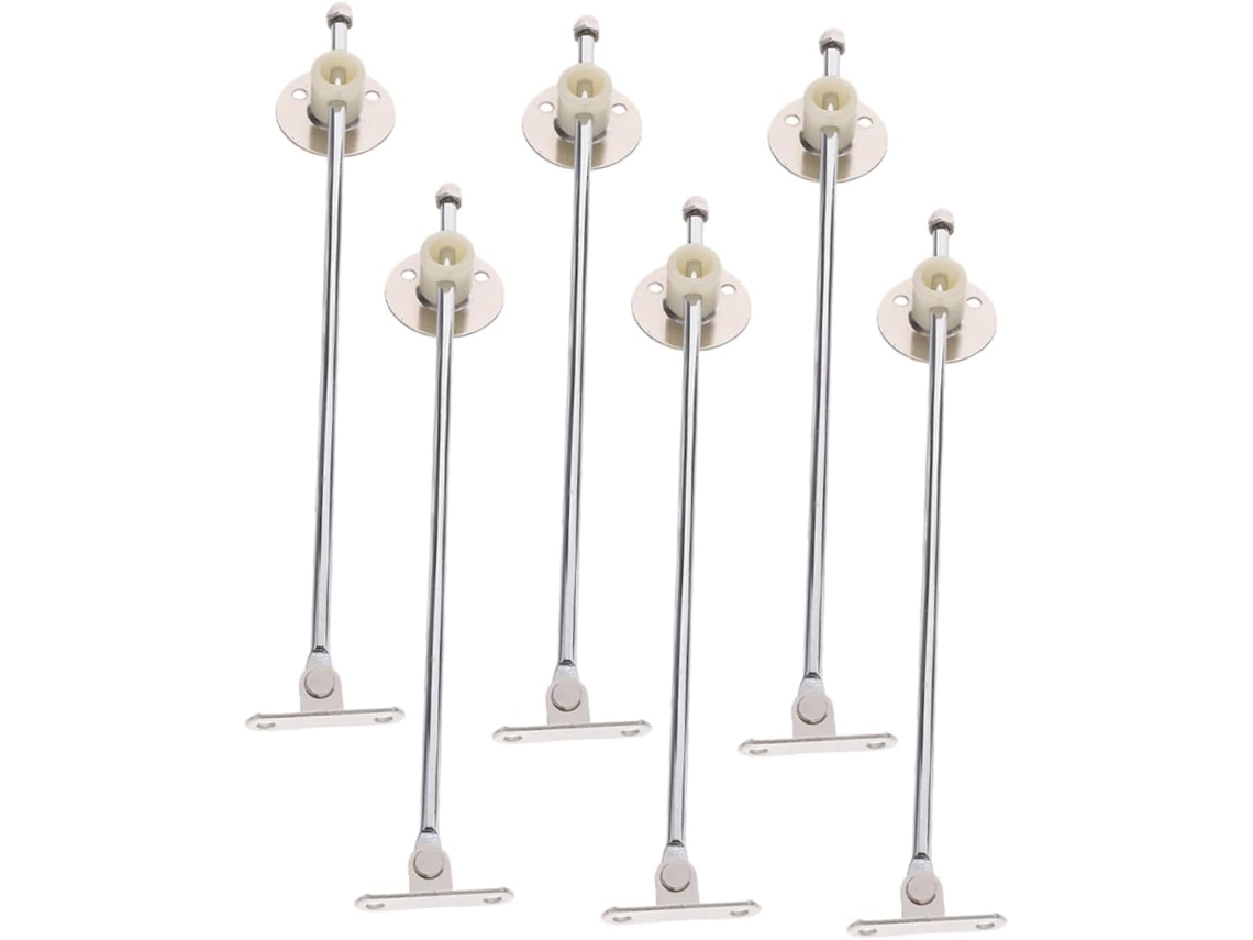 Conjunto De 6 Dobradiças Ferro Para Mesa Cabeceira, Suporte Móveis E