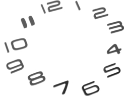 Relógio de substituição Abaodam com numerais arábicos em acrílico, com ampla compatibilidade e fácil reparo.