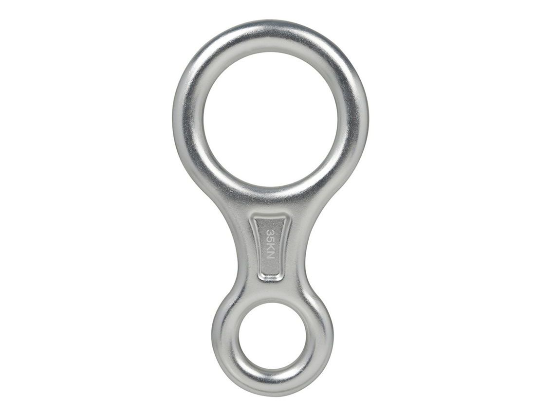 Descensor Figure 8 35kn Prata Equipamento de Escalada