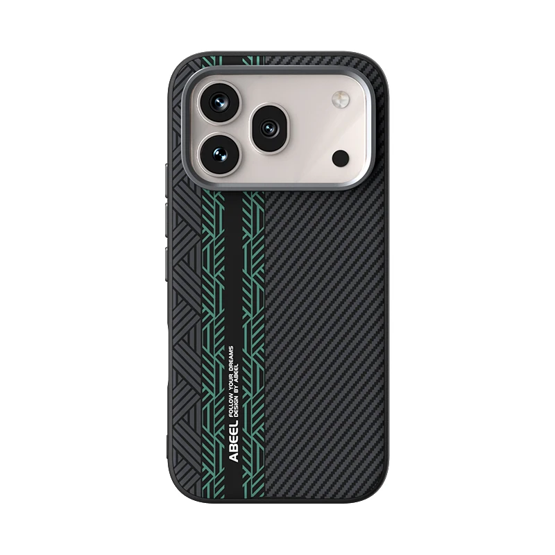 Capa Magnética Para Celular (honor Magic8 Lite) Com Textura De Fibra De Carbono E Proteção De Lente Em Metal, Capa Rígida.
