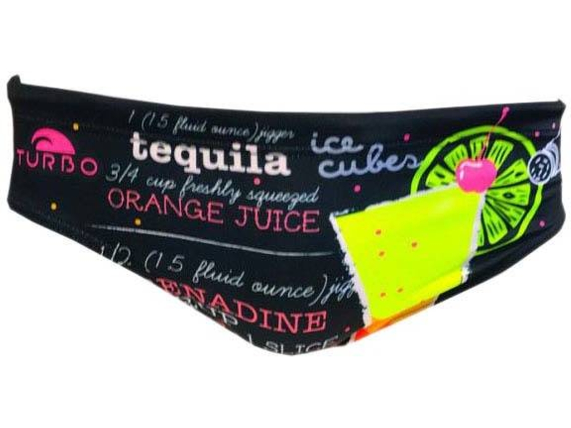 Slips para Homem TURBO Tequila Sunrise 2017 Preto para Natação (L)