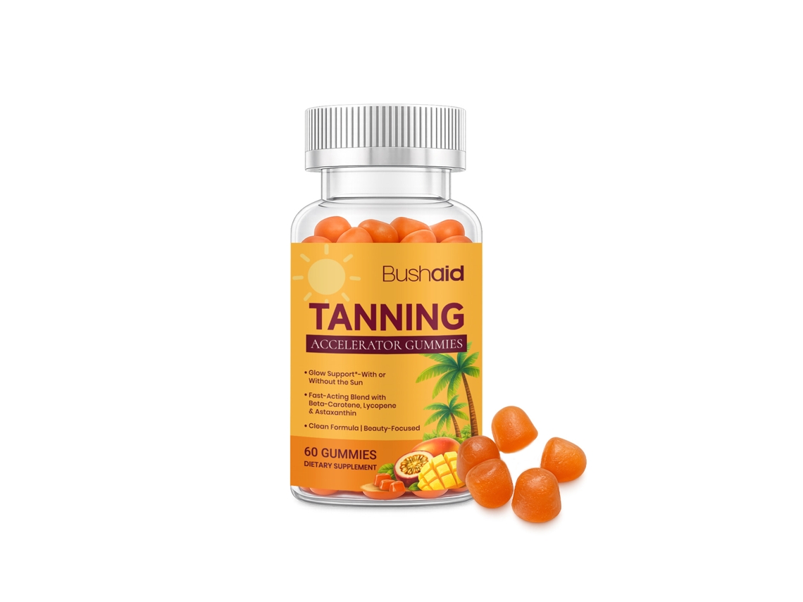 Bushaid Gummies Bronzeamento Suave Cuidado Pele