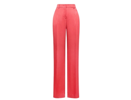 Calças De Mulher Alberta Ferretti Pantaloni Corallo Poliéster Vermelho (44)