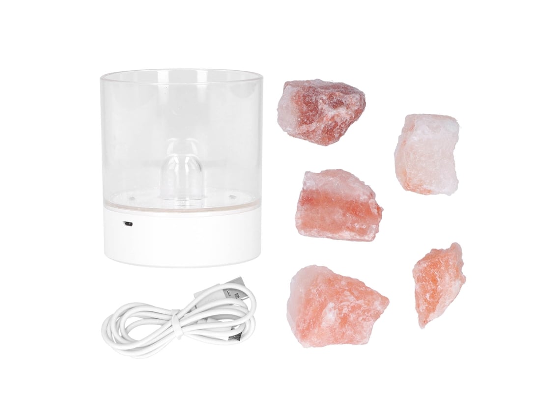 2026 lâmpada de Mesa Noturna Usb com Purificação de Ar Lâmpada de Sal Cristal Decoração para Quarto