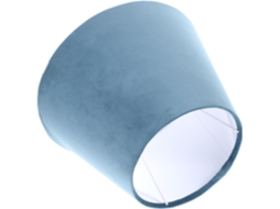 Luminária de Chão Moderna em Tecido Branco e Azul com Soquete E27. SFUSHOS