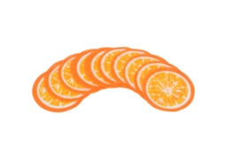 10 Folhas De Máscara Facial Em Papel De Padrão Laranja Para Compressas Húmidas Diy