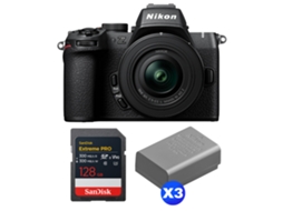 Z50 Ii + 16 50mm F/3.5 6.3 Vr + 1 Sandisk 128gb Extreme Pro Uhs ii Sdxc + 3 Nikon En el25a + Ebook “20 Dicas para Fotos Que Impressionam” NIKON