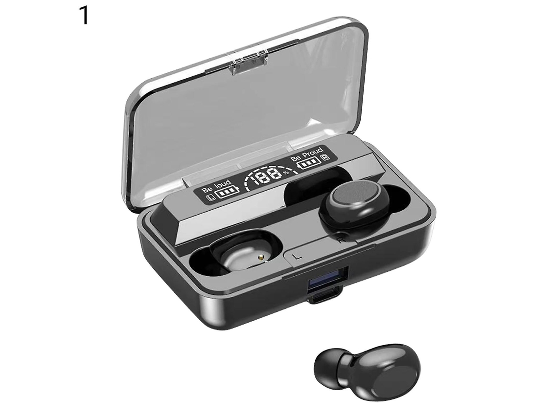 Fone De Ouvido F9 Compatível Com Bluetooth, Ergonômico, Com Display Digital, Botão Intra Auricular/controle De Toque, Sem Fio, Para Música Ly Ebike