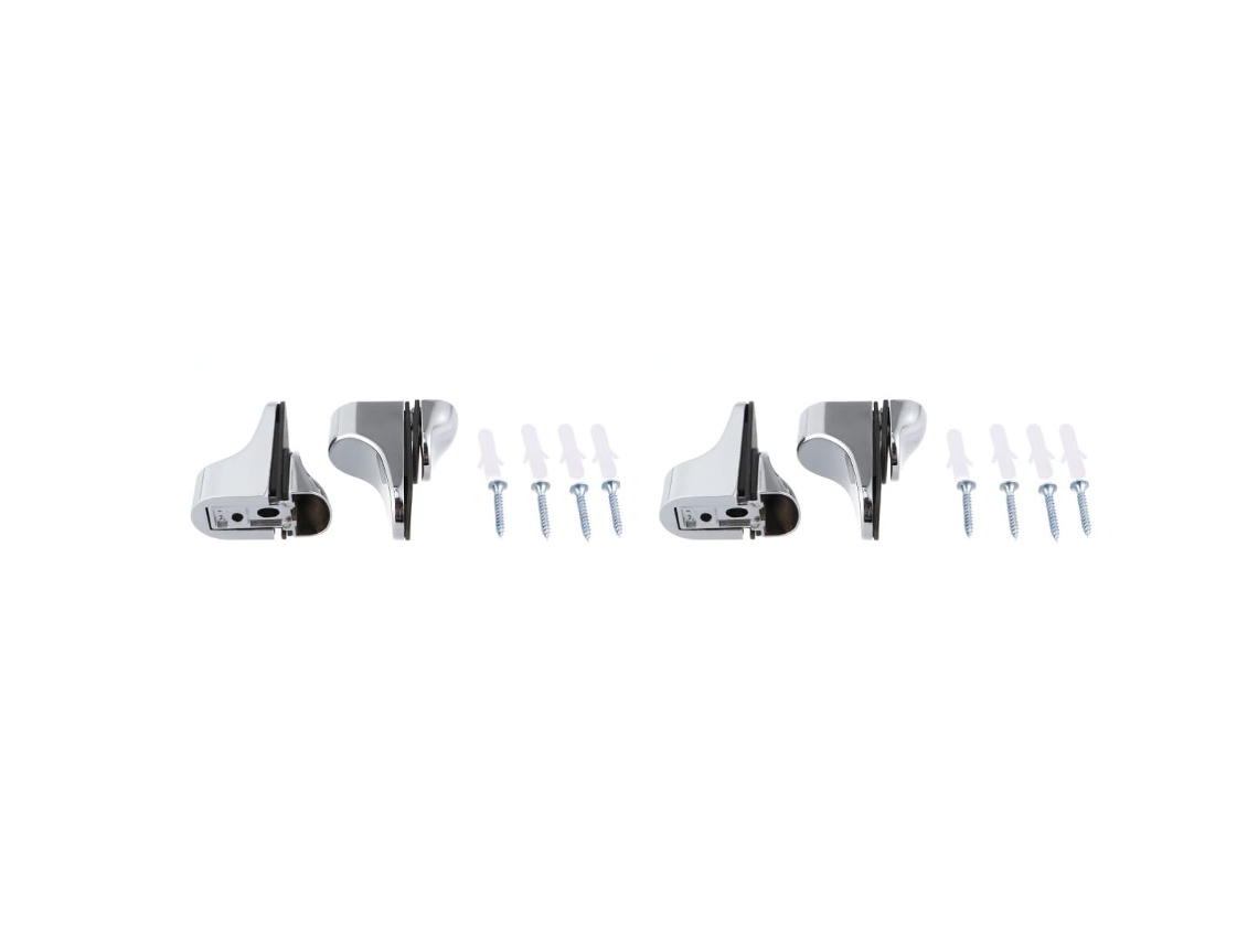 Suporte De Vidro Ajustável De 4 Peças Com Encaixe Para Prateleira, Resistente E Com Ótima Fixação.