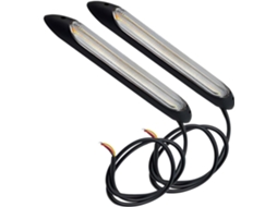 Conjunto De 2 Faixas Luz Led Multifuncionais Para Carro, Em Pvc E Silicone, Resistentes E Fáceis De Remover, Para Uso