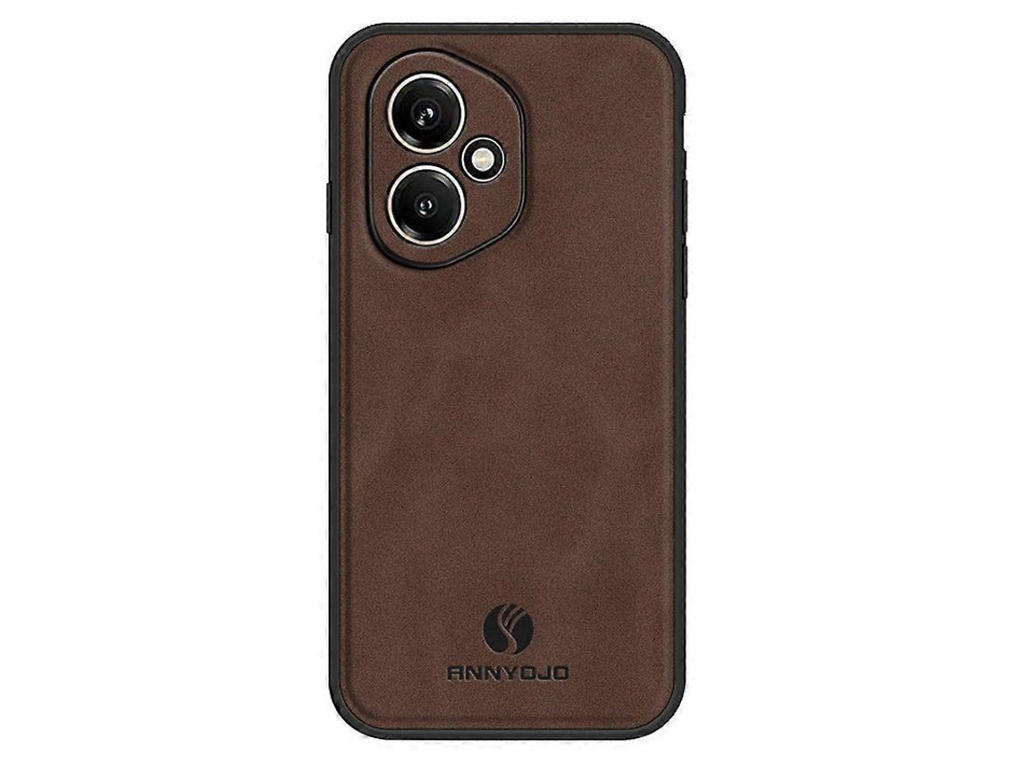 2026 capa de Telefone Honor 400 5g de Couro Pu + Pc + Tpu Antiqueda Café (global)