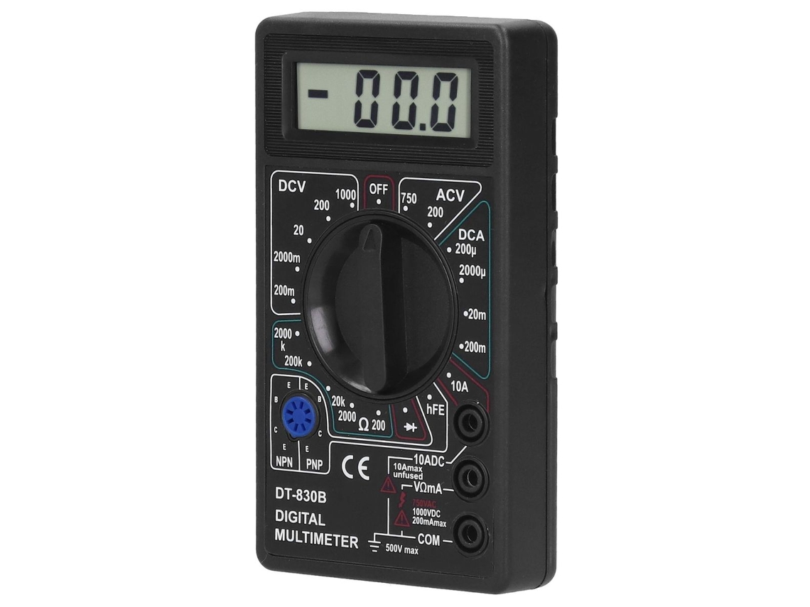 Multímetro Dt830b Portátil Digital Eletrônico Com Voltímetro Lcd Klb Aquaforge
