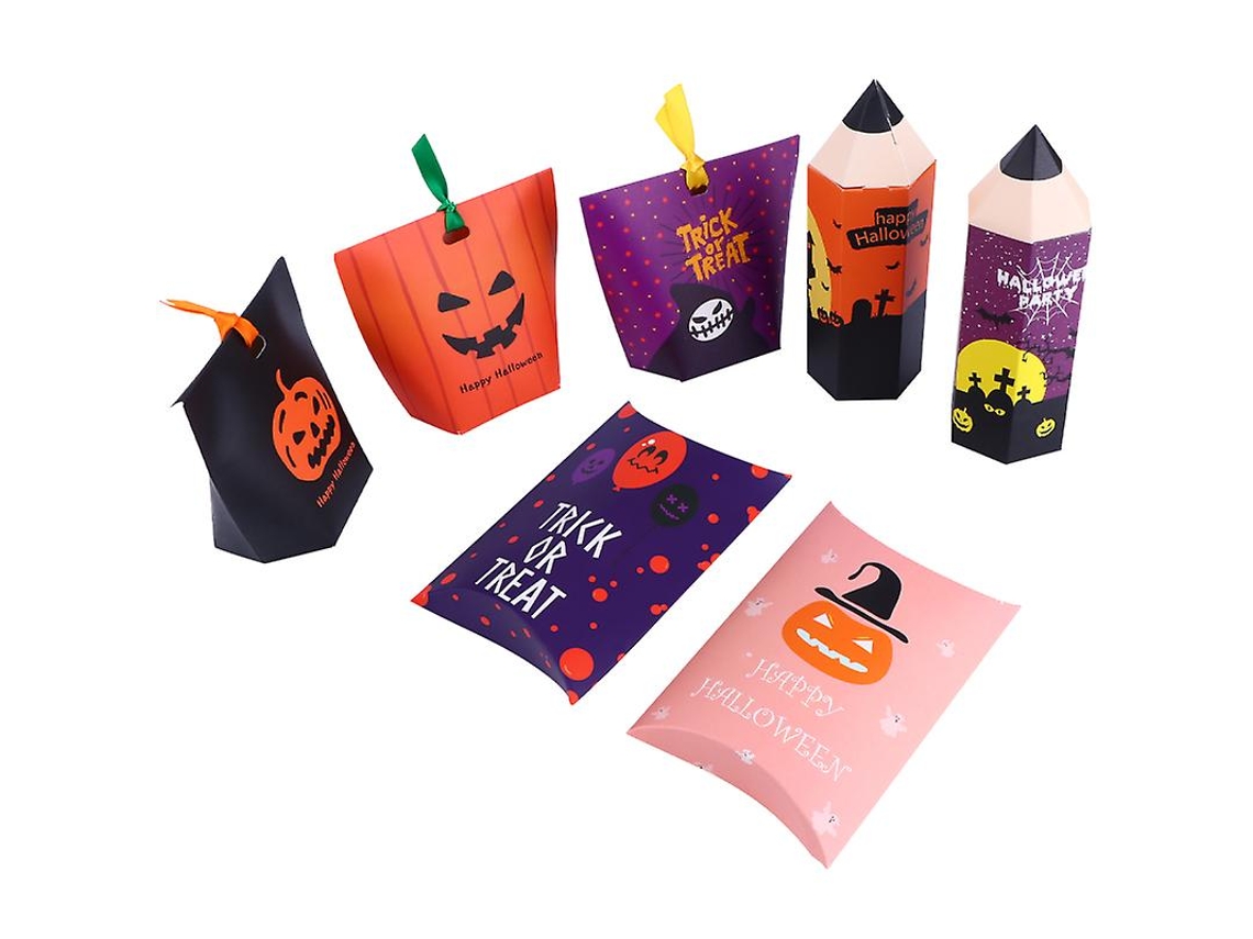 1 Conjunto De Sacos De Presente Para Decorações De Halloween Allinless