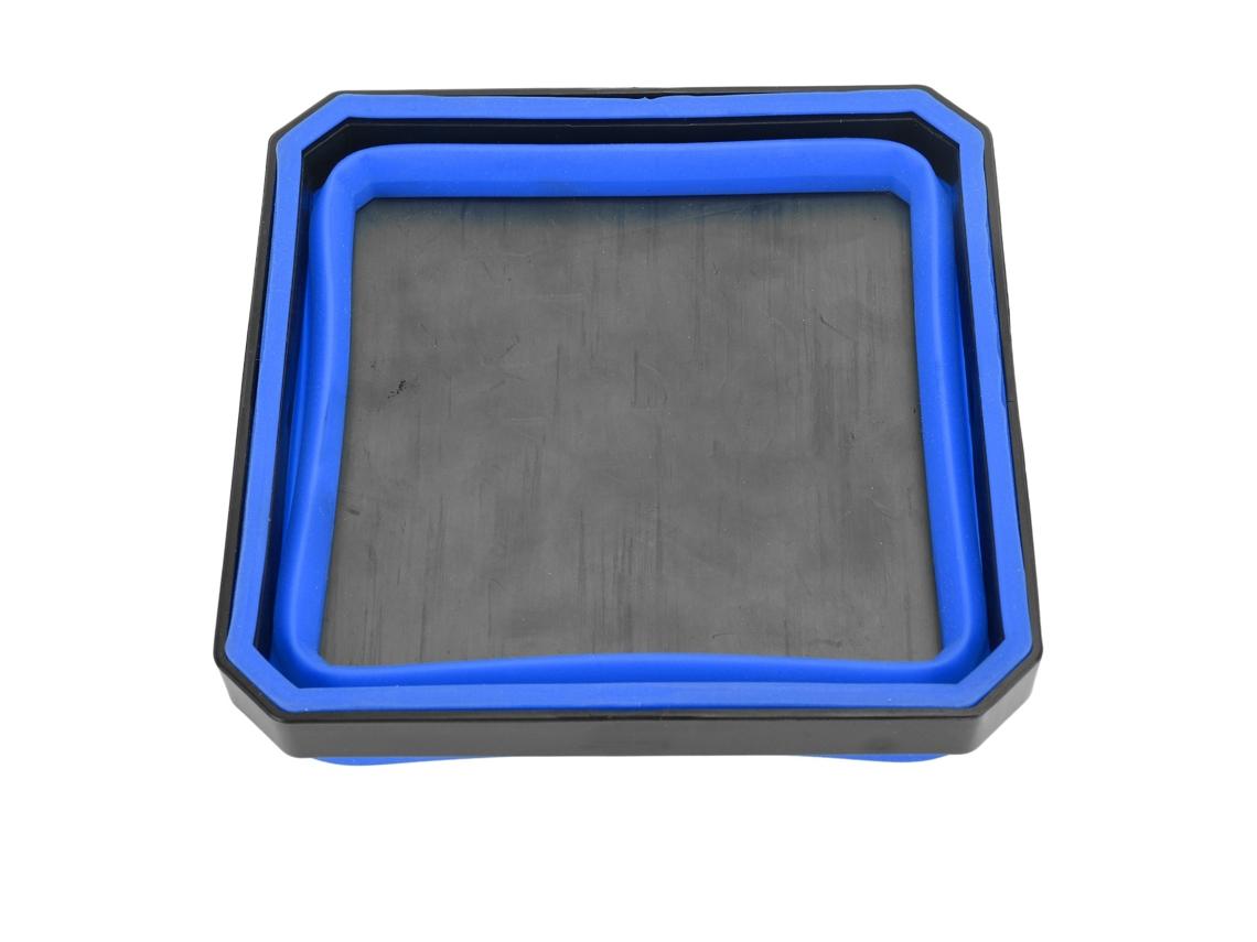 Mali bandeja Magnética de Ferramentas Silicone Portátil Plegável para Parafusos Porcas Parafusos Arruelas Azul