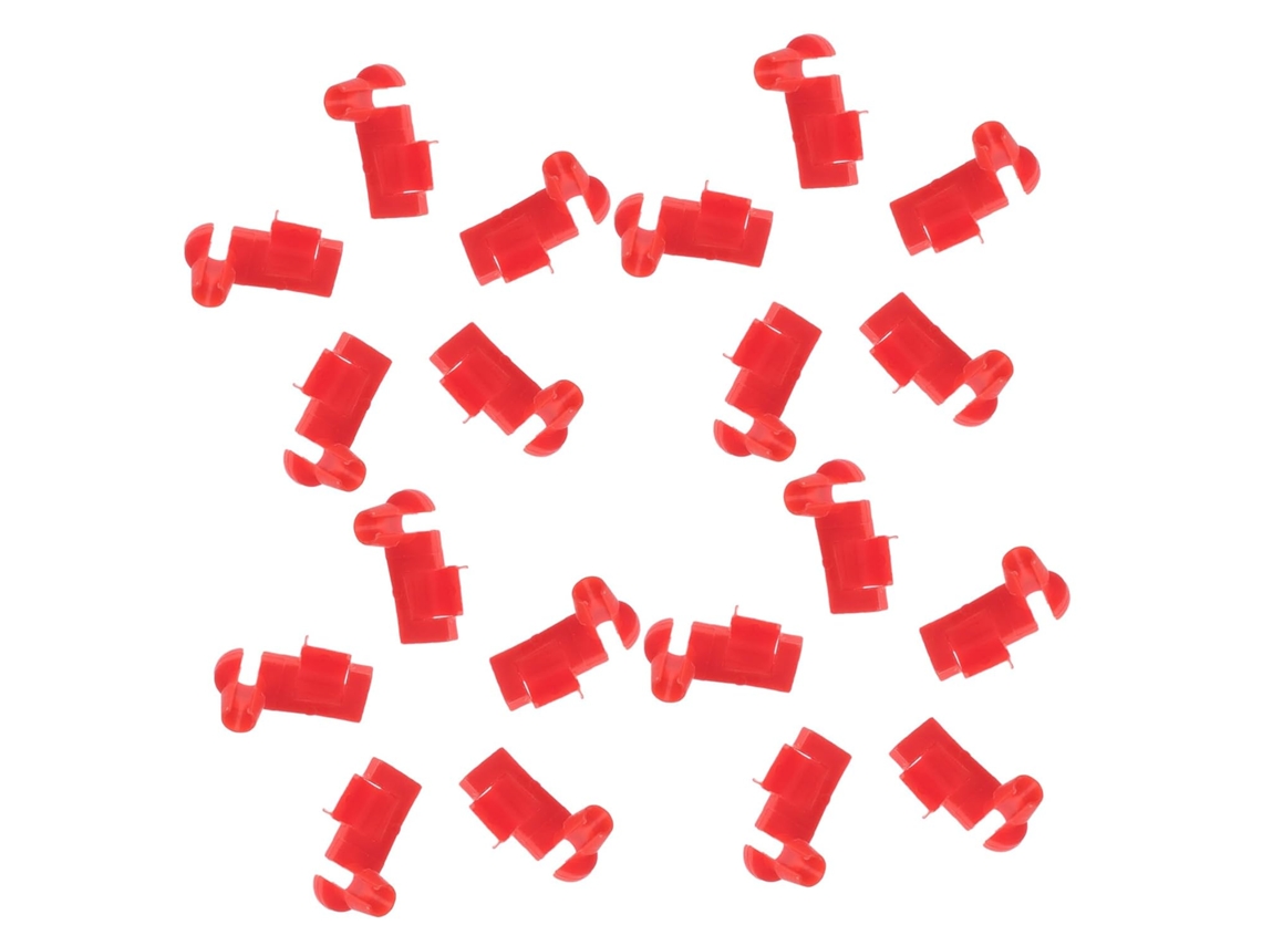 Conjunto De 50 Peças De Clipes De Fixação Vermelhos Compatíveis Com A Maçaneta Da Porta Traseira.