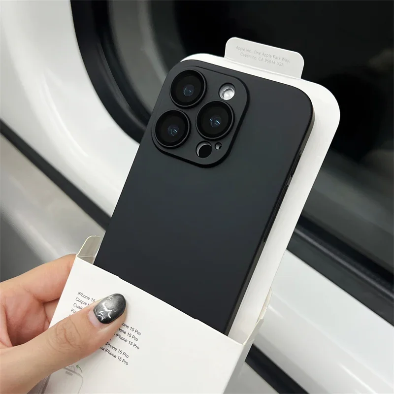 Capa Para Iphone 11 (preta) Em Tpu Fosco, Protege A Câmera E É Resistente A Impactos.
