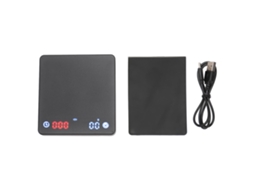 Balança De Café Mini Balança De Café Digital Portátil Recarregável Com Temporizador Almofada De Silicone Removível Para Café Preparado À Mão