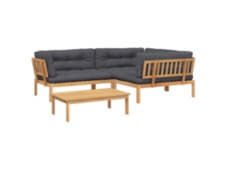 Pallet Sofa Set, Pallet Sofa Sets Vidaxl Marrom Madeira De Acácia (n/a)