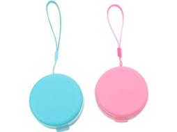 Escova De Silicone Esfoliante Macia 2 Peças Com Capa Protetora Para Shampoo, Massagem E Limpeza Facial Acessórios