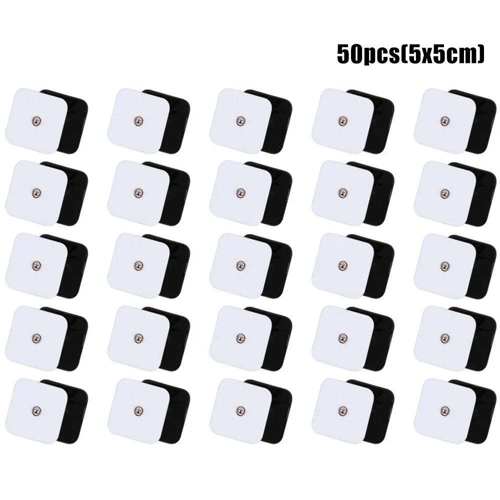 Almofadas De Eletrodo Autoadesivas Reposição Em Tecido Não 5x5cm E 4x4cm, Para Massageador Tens Baixa Frequência E Estimulador Muscular Elétrico