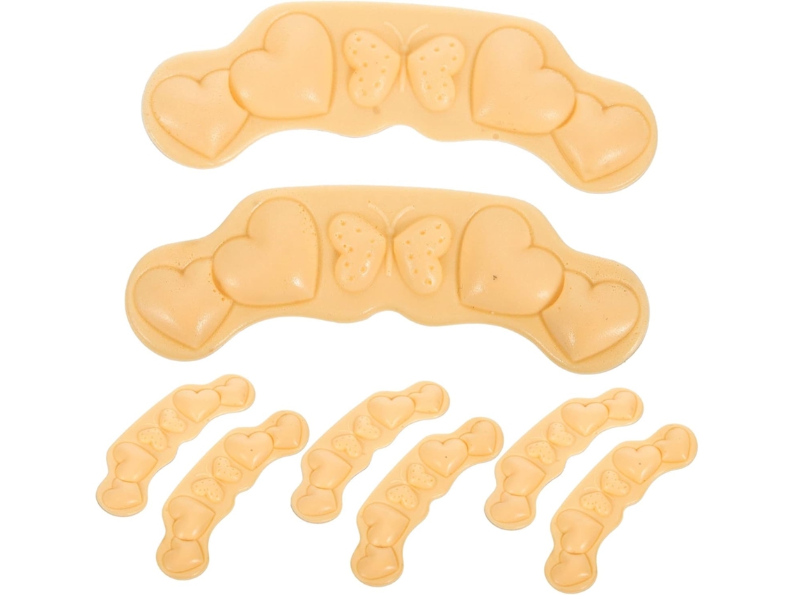 Protetores De Calcanhar, 4 Pares, Acolchoados, Antiderrapantes, Autoadesivos, Respiráveis, Proteção Para O Calcanhar