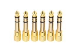 6 St 3,5 Mm a 6,35 Metal Mikrofon Ljudjack Adaptador Estéreo Conversor AQUAFORGE