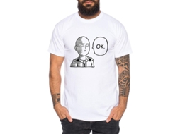 2026 camiseta Homem Saitama Punch One Anime Manga de Algodão 100% com Estampa de Alta Qualidade
